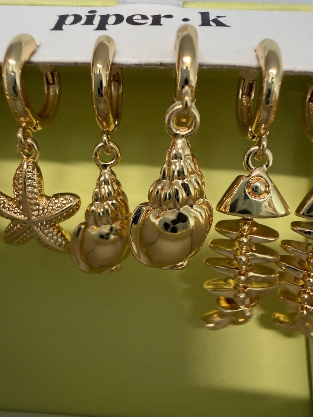 Piper K | Ocean Sea Inspired Hoop Earring Set - Picture 6 of 8